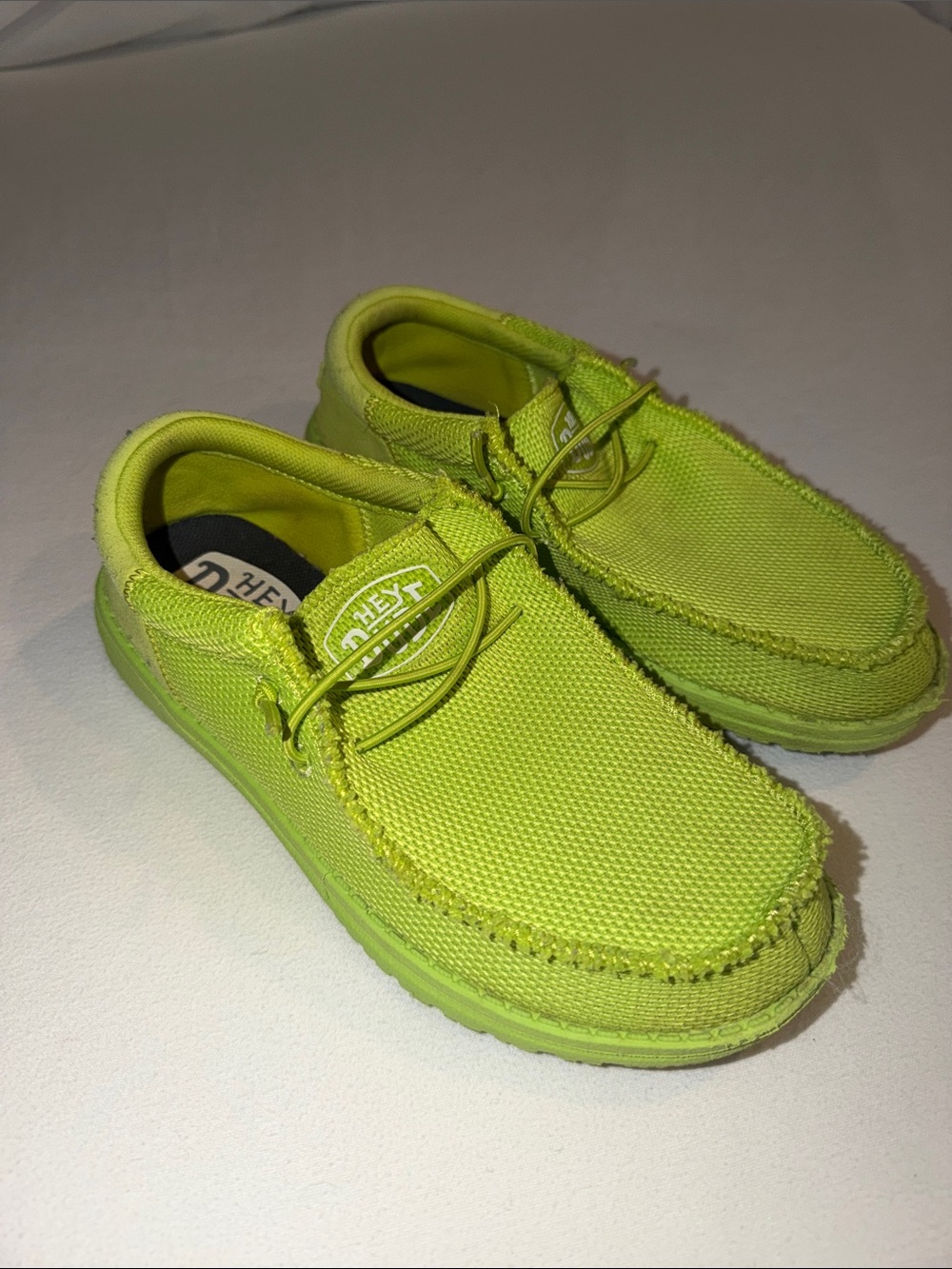 Hey Dude Men’s Casual Slip-Ons in Lime Green